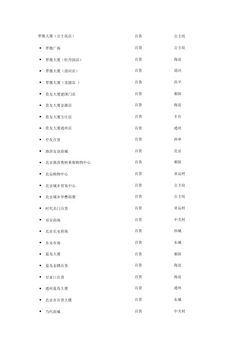 莲心卡北京消费地址