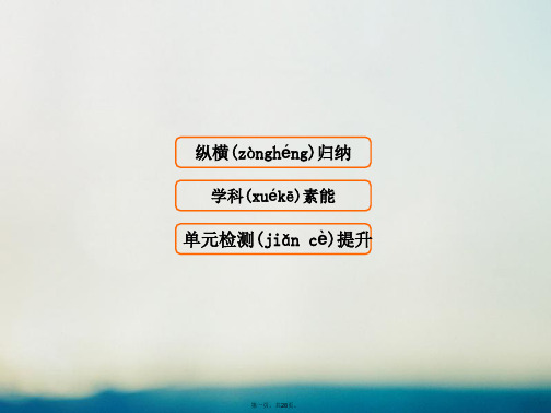 高考历史大一轮复习第九单元中国特色社会主义建设的道路单元总结提升课件新人教版