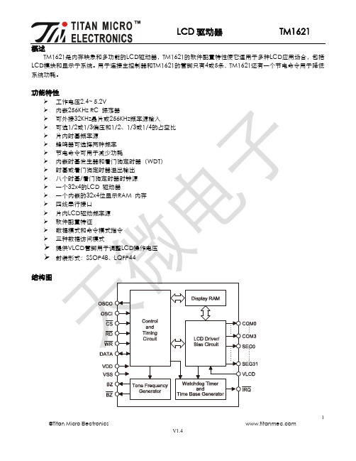 TM1621_V1.4液晶驱动