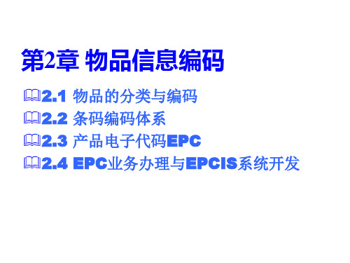物联网第2章 物品信息编码