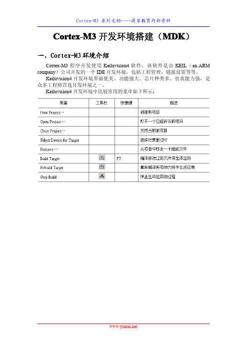 Cortex-M3开发环境搭建