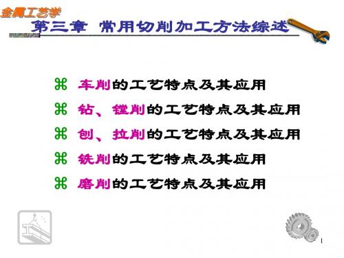 常用切削加工方法综述
