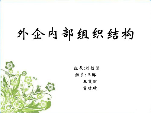 外企内部组织结构