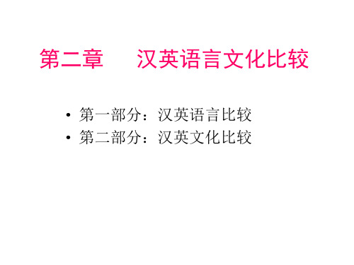 2_第二周_汉英语言文化对比