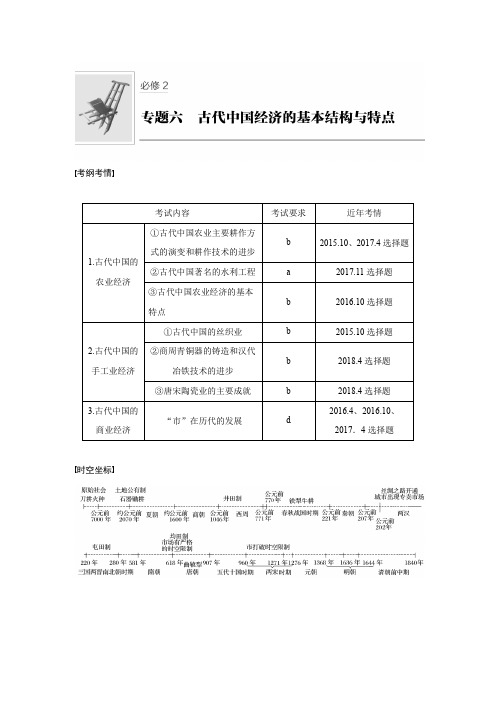 2020年高考历史复习卷必修2  专题六