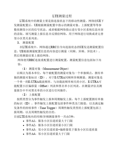 LTE测量过程