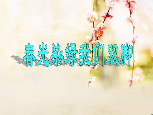 1.春光染绿我们双脚