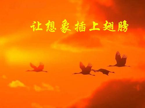 初中作文指导：《让想象插上翅膀》PPT