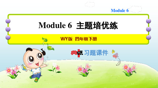 2022春外研版四年级英语下册 Module 6 典中点 习题课件