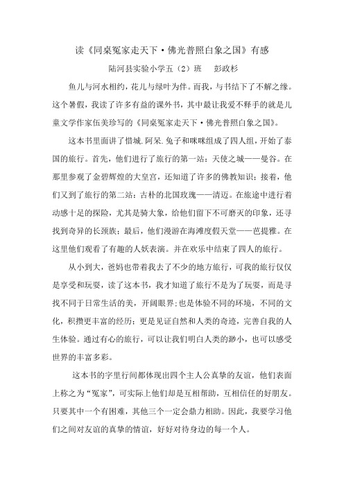 读后感——彭政杉