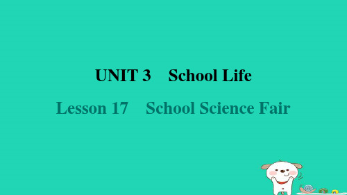 2024七年级英语下册Unit3Lesson17SchoolScienceFair课件新版冀教版