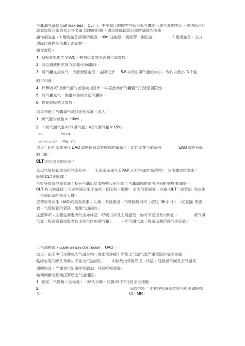 气囊漏气试验word精品