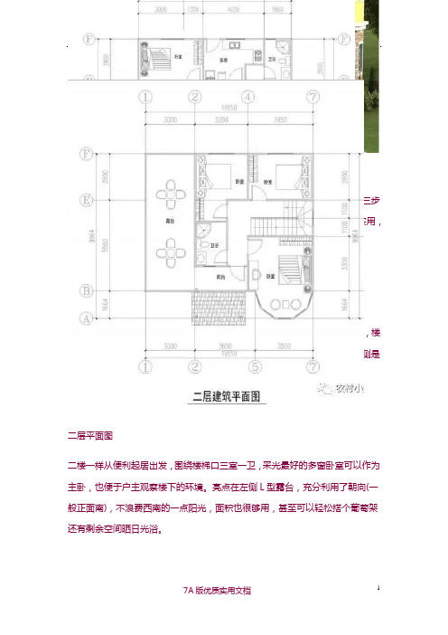 【6A版】农村宅基地自建精致带车库的别墅设计图纸