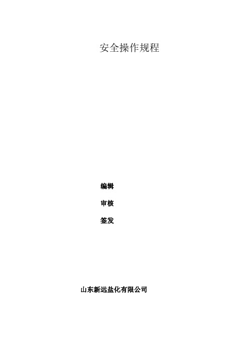 溴素生产操作规程(2)(荐).