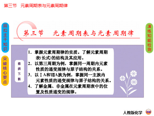 高考化学总复习 ：元素周期表与元素周期律(72张PPT)