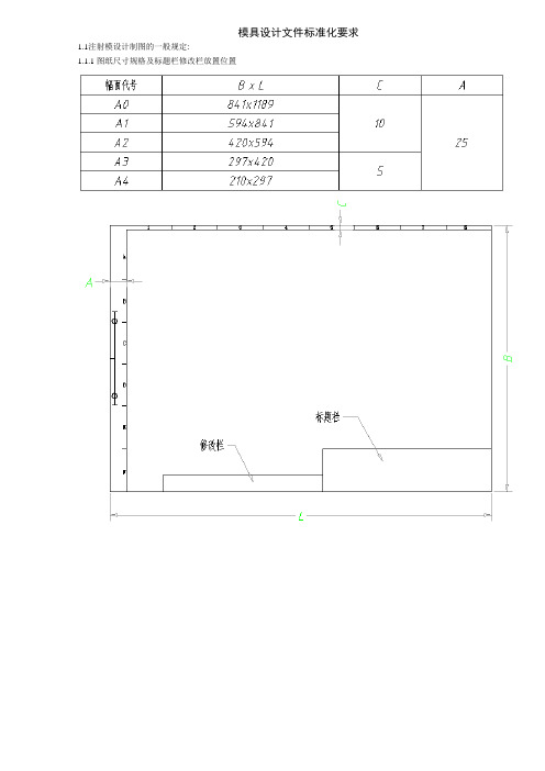 模具设计文件标准化要求