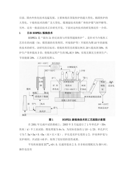 国内外焦化前沿技术的研究