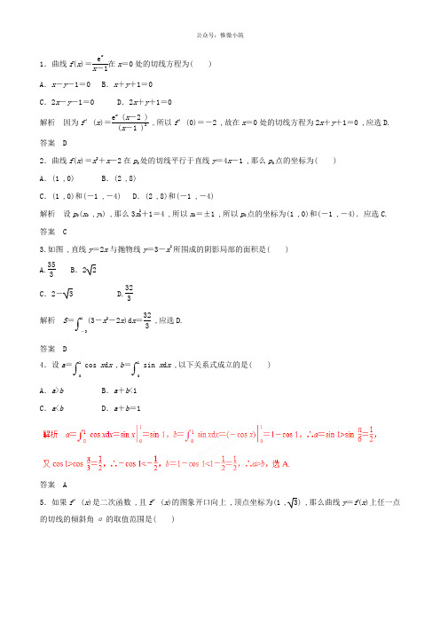 专题04导数及其应用(热点难点突破)2018年高考数学(文)考纲解读与热点难点突破