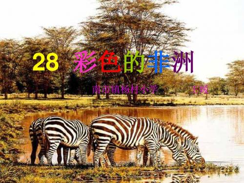2019精选教育五年级下册语文课件-彩色的非洲 人教版 (共35张PPT).ppt