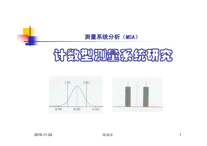 测量系统分析（MSA）计数型测量系统研究