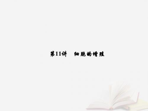 2019届高考生物一轮复习第四单元细胞的生命历程第11讲细胞的增殖课件新人教版