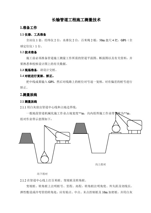 长输管道工程施工测量技术