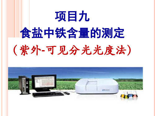 项目九 分光光度法测定铁含量ppt课件