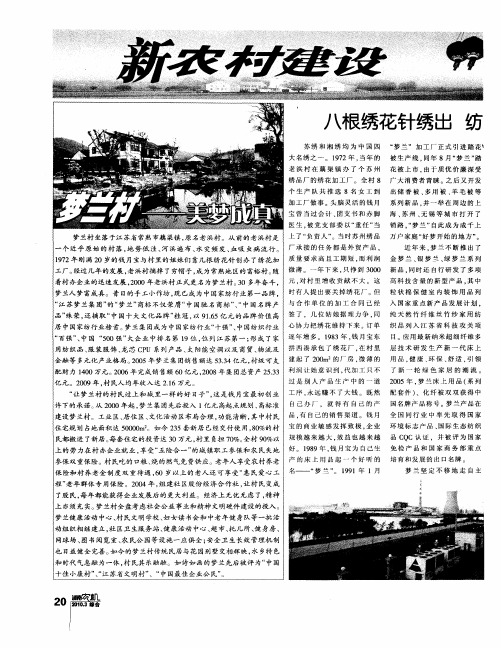 梦兰村——美梦成真