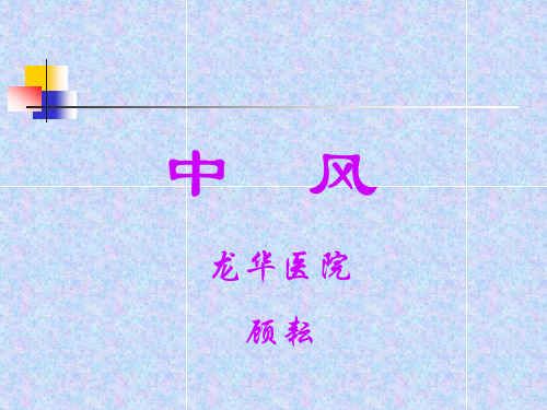 中医中风概述精品PPT课件