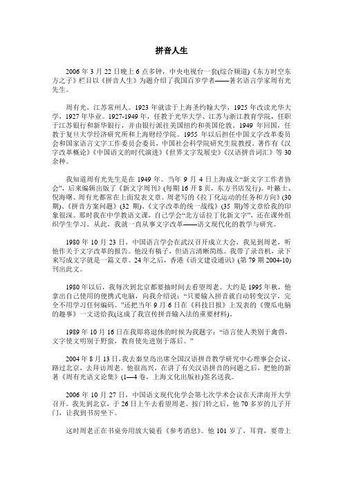 拼音人生