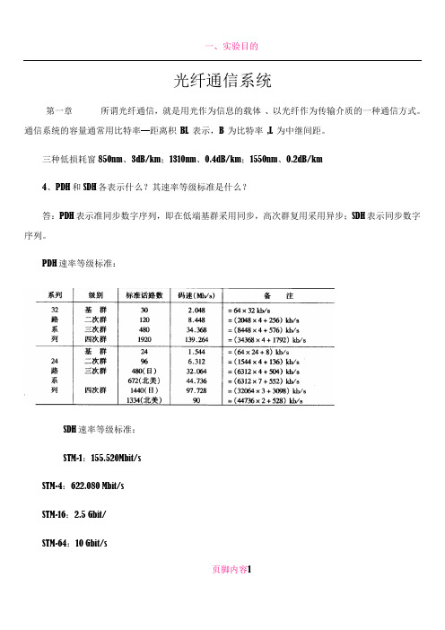 光纤通信资料