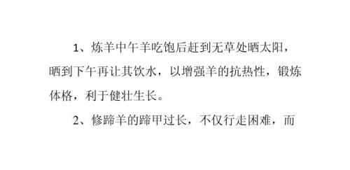 春季养羊“十要”