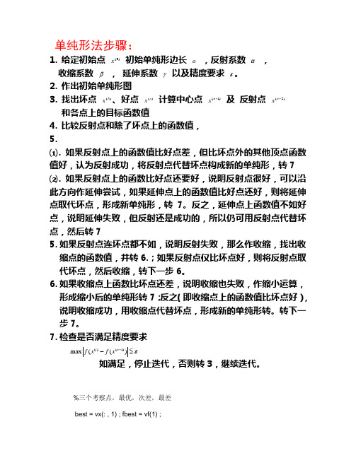 单纯形法步骤