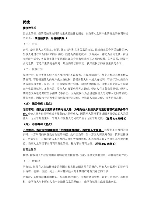 北航 经济法 考试重点