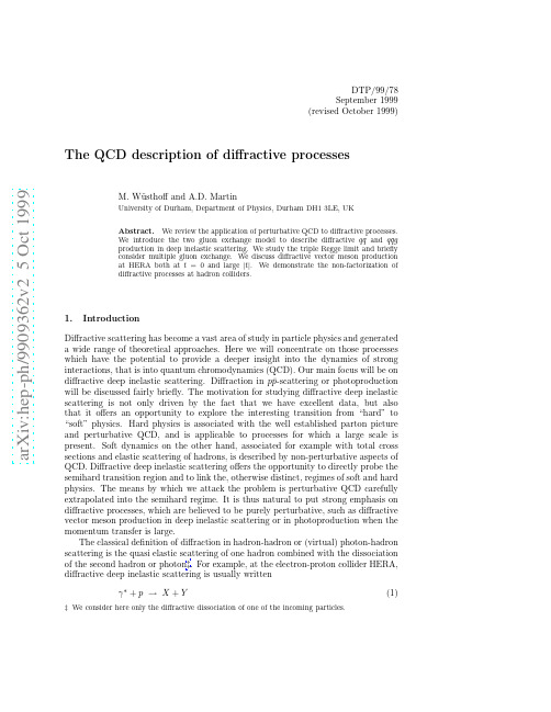 The QCD description of diffractive processes