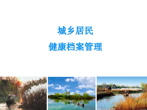 健康档案ppt课件