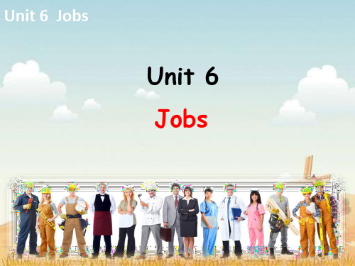 人教版英语四年级上册Unit 6 Jobs