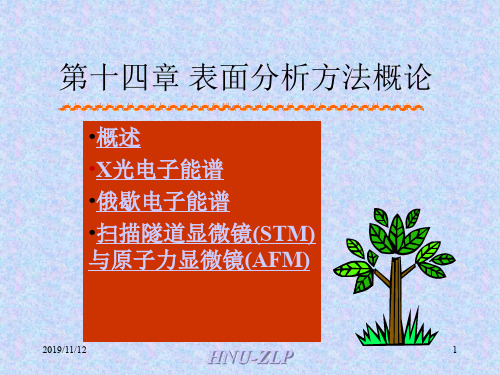 【材料课件】14表面分析方法