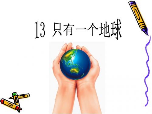 13 只有一个地球(很好用)