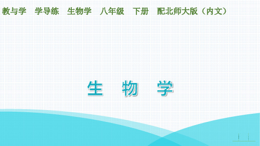 最新北师大版八年级下册生物第24章人与环境第4节 家居环境与健康