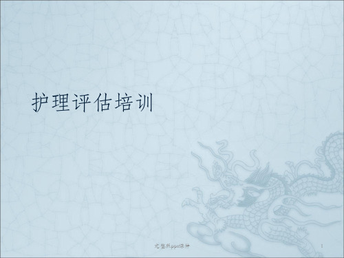 住院病人风险评估ppt课件