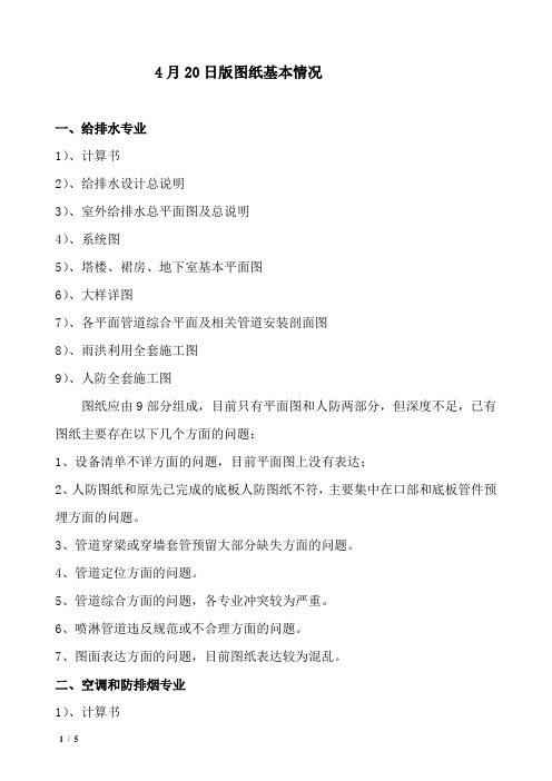 4月20日版图纸看图意见