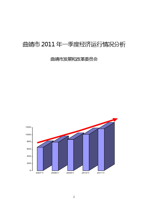 曲靖市2011年一季度经济运行情况分析