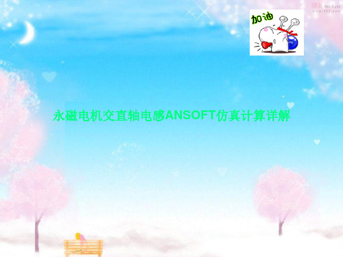 永磁电机交直轴电感ANSOFT仿真计算详解