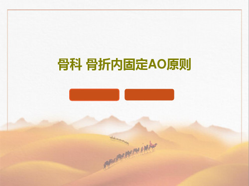 骨科 骨折内固定AO原则53页PPT