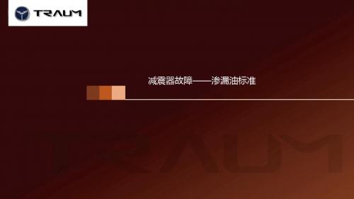 减震器总成渗油标准
