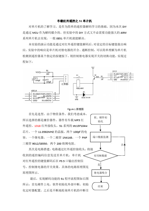 车载红外遥控之51单片机解码