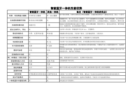 蓝牙一体机性能优势说明