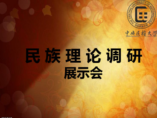 民族理论展示PPT