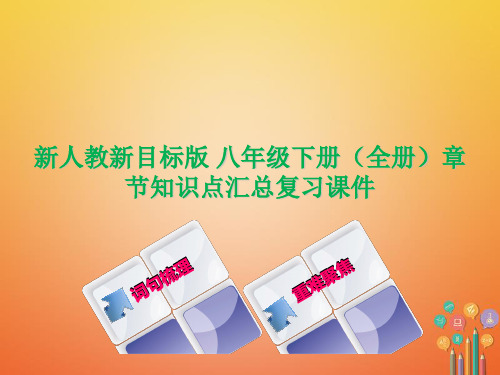 新人教新目标版 八年级下册(全册)章节知识点汇总复习课件